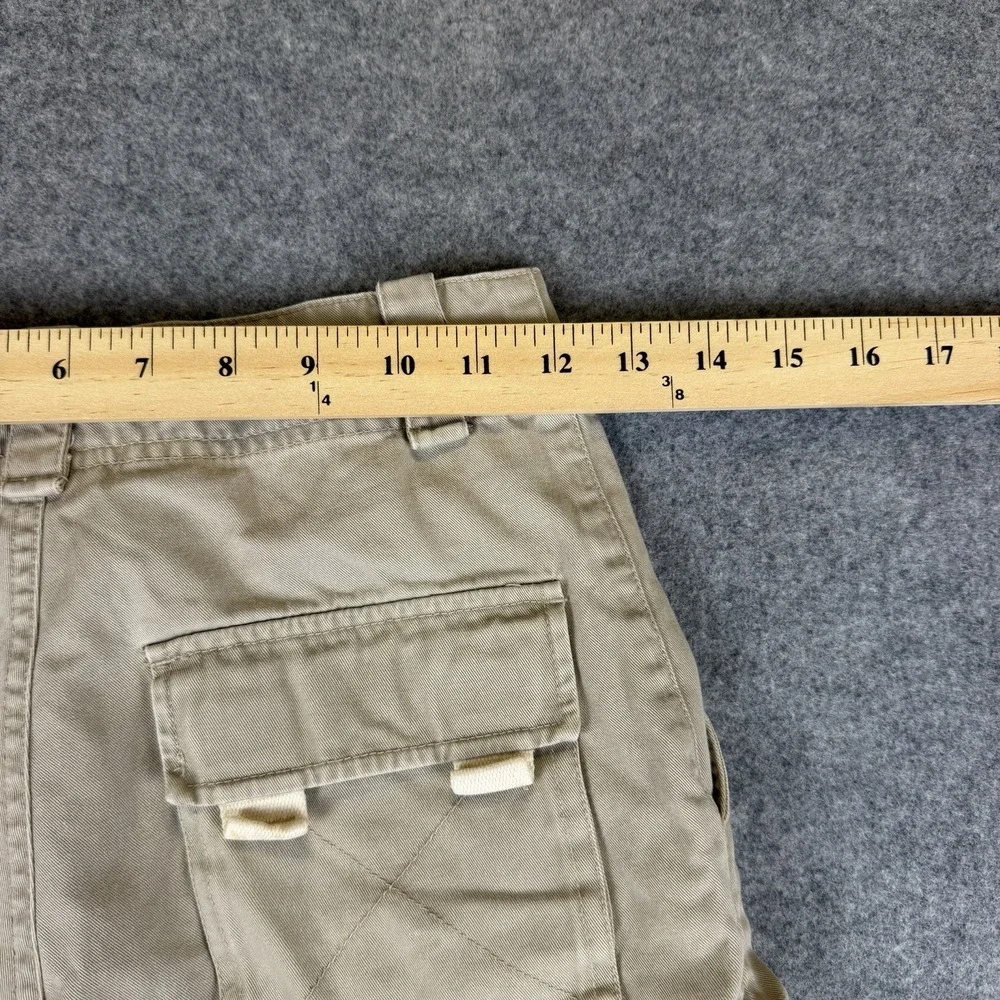 Vintage Nesi A.G. Cargo Shorts Size 8 Beige Cotton Y2K Gorpcore Skate Tactical